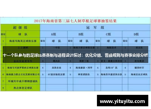 十一个队参与的足球比赛赛制与进程设计探讨：优化分组、晋级规则与赛事安排分析